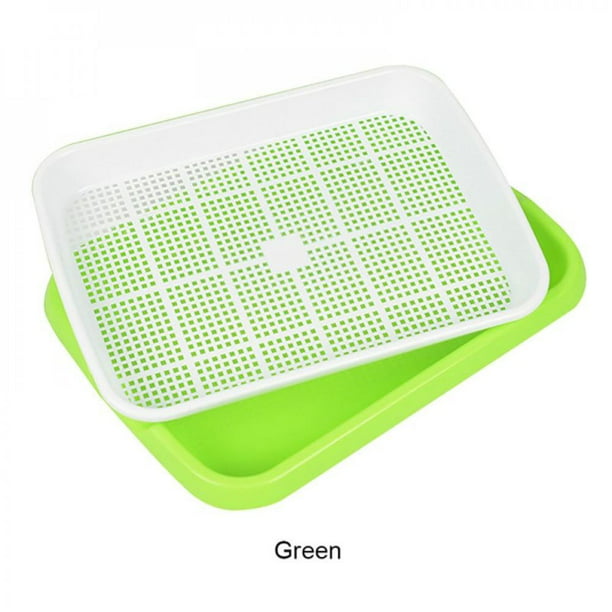 Plastic Planting Tray Nursery Pots Sprout Plate Grow Base Home Office Use